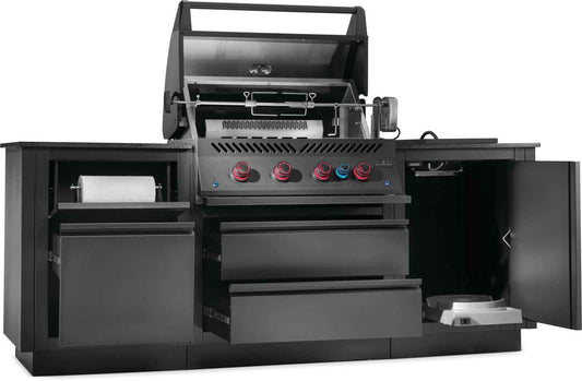 Patio Outdoor Kitchen - Patio Elegance OASIS™ 300 with Built-in 700 Series 32" Gas Grill