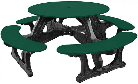 Cantina Round Table Outdoor Seating - Durable Outdoor Seating for 8