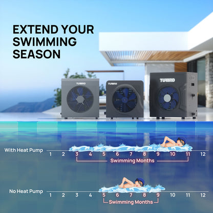 Manatee Non-Inverter Pool Heat Pump, 18K/20K BTU
