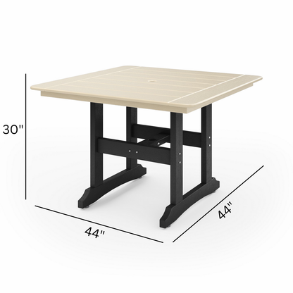 SoPoly 44" Savannah Square Dining Table