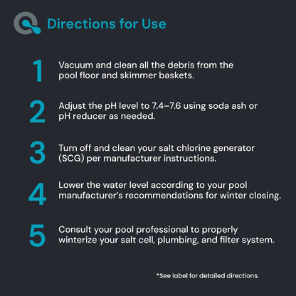 Pool Winterizing Kit for Saltwater Pools